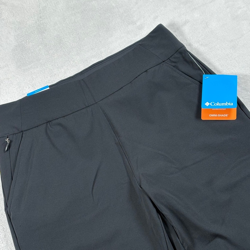 Columbia All Seasons Slim Pull-On Pant Women Medium Black Tapered AK3486-010 NWT